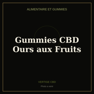 Gummies CBD Ours aux Fruits
