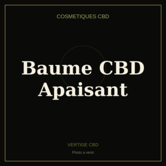 Baume CBD Apaisant