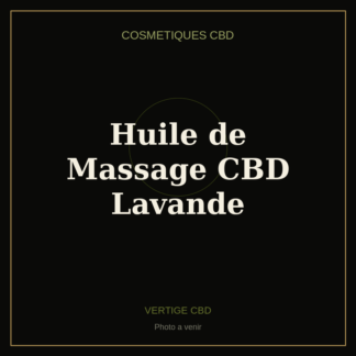 Huile de Massage CBD Lavande