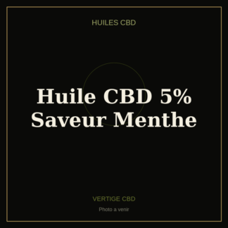Huile CBD 5% Saveur Menthe